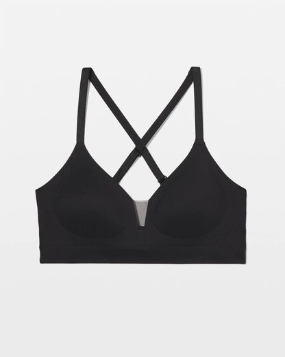 BLACK Mesh Adjustable Bralette