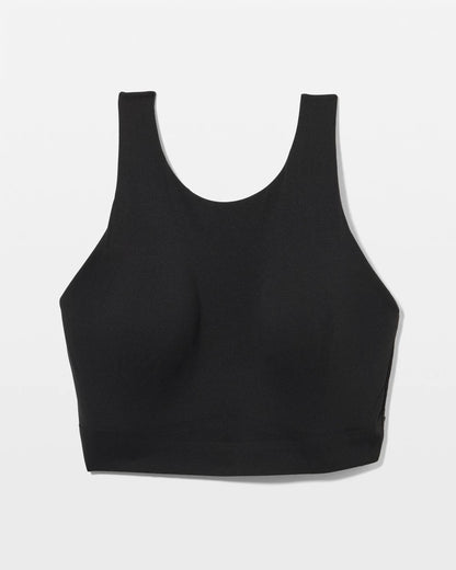 BLACK High-Neck Yoga Bra