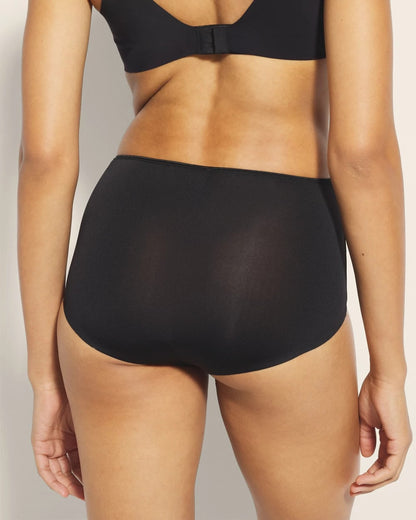 BLACK High-Waist Cheeky Panty