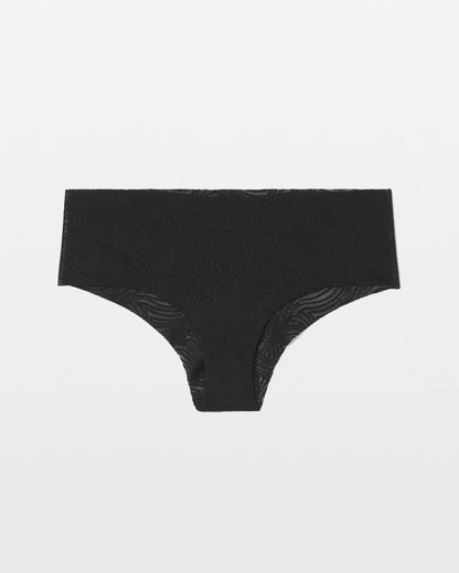 BLACK Cheeky Hipster Panty with Lace