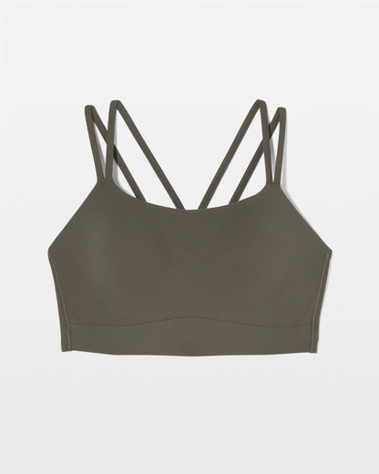 DARK GRAY OLIVE Yoga Bra