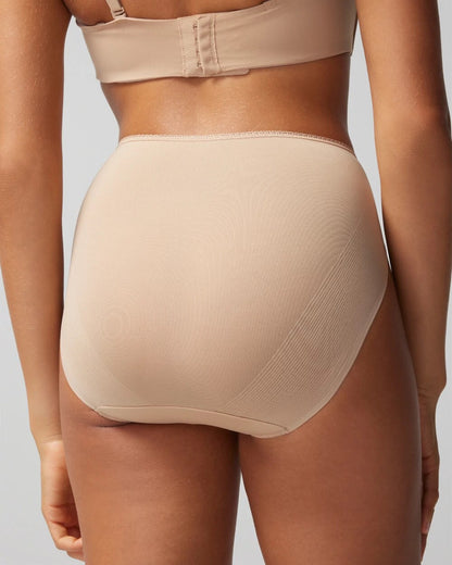 WARM AMBER High-Leg Panty with Lace