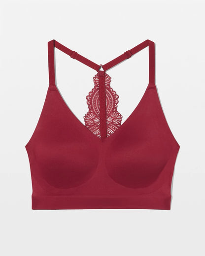 FIRST KISS Racerback Bralette with Lace Back