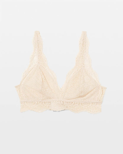 PALE SAND Crochet Lace Bralette