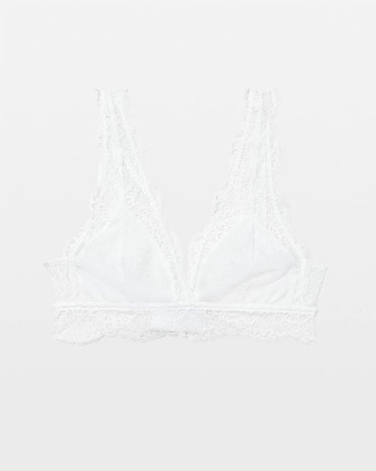 OPTIC WHITE Crochet Lace Bralette