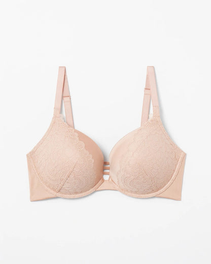 HUSH Push-up Plunge Bra with Lace