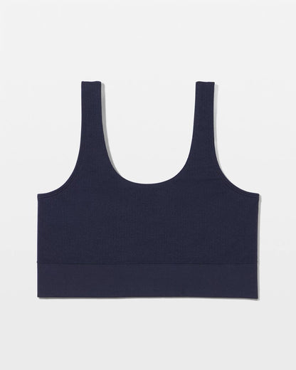 NIGHTFALL NAVY Seamless Rib Bralette