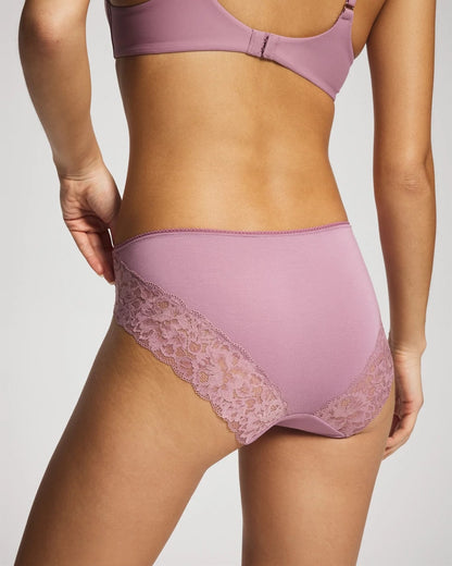BEACH PLUM High-Leg Panty With Signature Lace