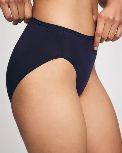 NIGHTFALL NAVY Cotton High Leg Panty