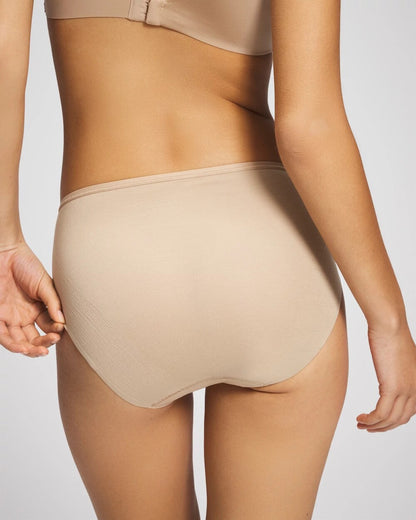 WARM AMBER Cotton High Leg Panty