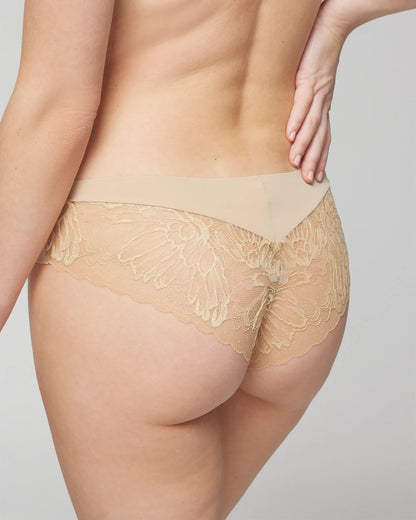 WARM AMBER Cheeky Hipster Panty with Lace Back
