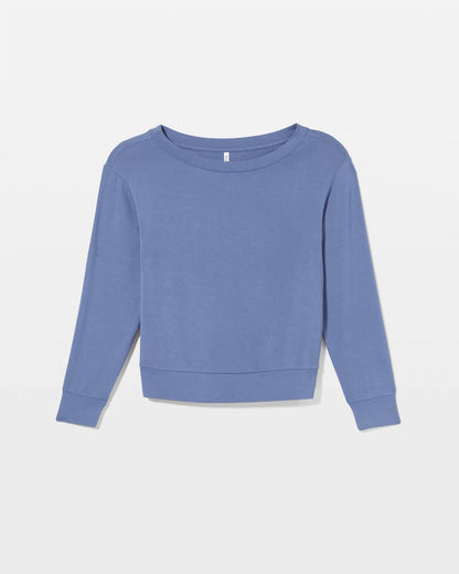SUNDOWN BLUE Long-Sleeve Pajama Top