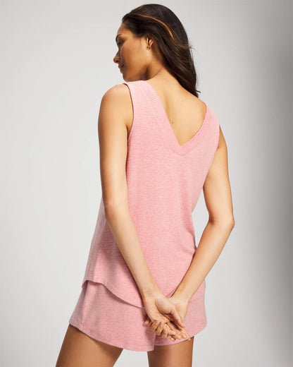 CAMEO PINK/DUSTY ROSE V-Neck Pajama Tank