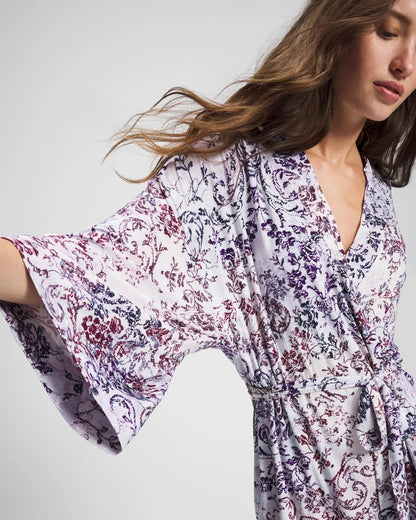 LACE HARMONY LILAC Short Robe