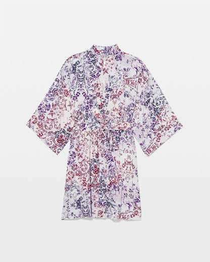 LACE HARMONY LILAC Short Robe