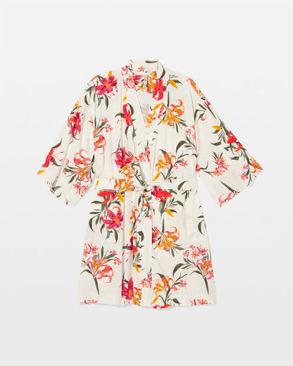 LE TIGRE FLORA CHAMPAGNE Short Robe