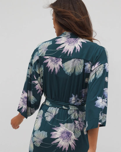 HAVEN BOTANICAL DARK SEA Short Robe
