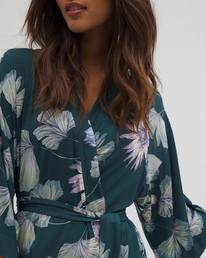 HAVEN BOTANICAL DARK SEA Short Robe