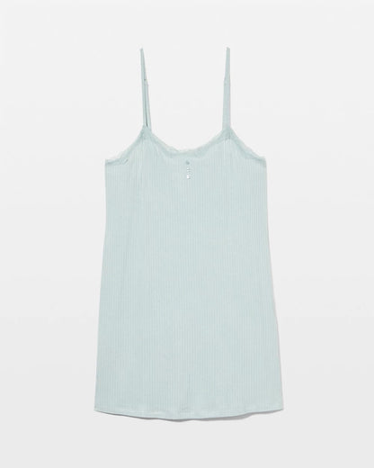 GREEN MIST Pointelle Chemise