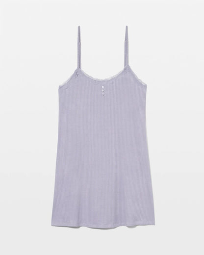 LAVENDER CLOUD Pointelle Chemise