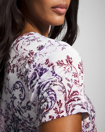 LACE HARMONY LILAC Short Sleeve Scoop Neck Sleepshirt