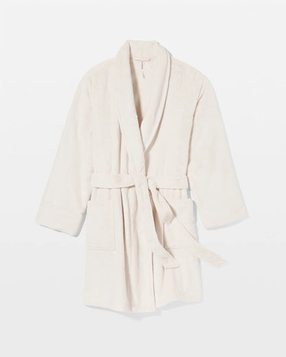 CHAMPAGNE DREAMS Plush Short Robe