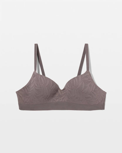GRAY ABYSS Wireless Bra with Lace