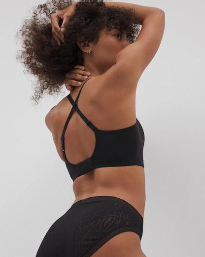 BLACK Lace Adjustable Bralette