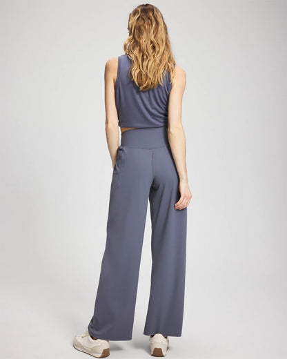 EARL GRAY High-Waist Wide-Leg Pants
