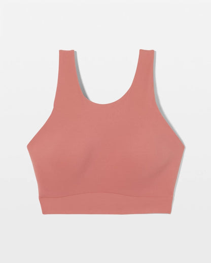 CLAY ROSE High-Neck Yoga Bra