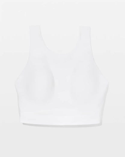 OPTIC WHITE High-Neck Yoga Bra