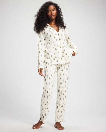 FESTIVE FIRS CHAMP DREAMS Ankle Pajama Pant