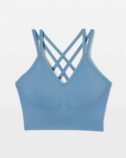 BLUE HEAVEN Longline Bra with Strappy Back