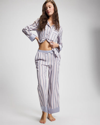 RELAX STRIPE BLUE OPAL Pajama Pants