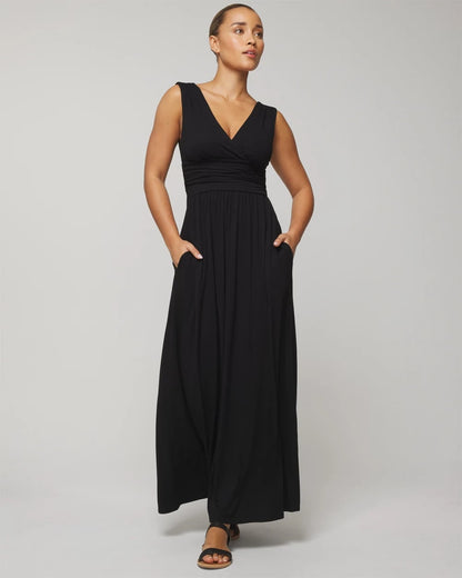 BLACK Goddess Maxi Bra Dress