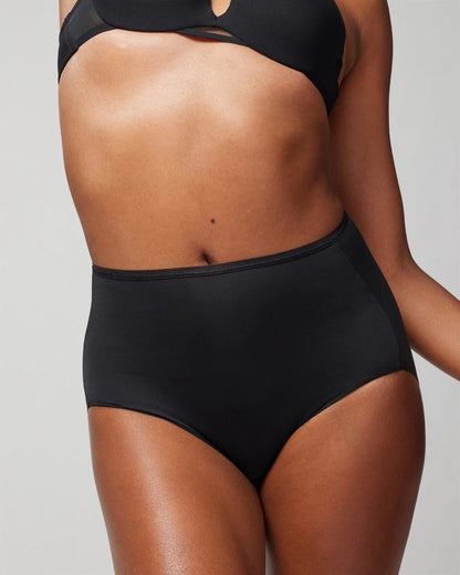 BLACK High-Waist Brief Panty