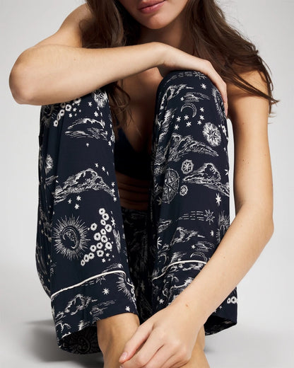 COSMIC BALLET NAVY Printed Pajama Pant