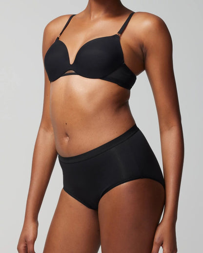 BLACK Cotton Modern Brief Panty