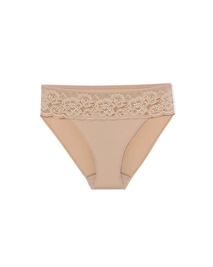 WARM AMBER Hipster Panty with Lace