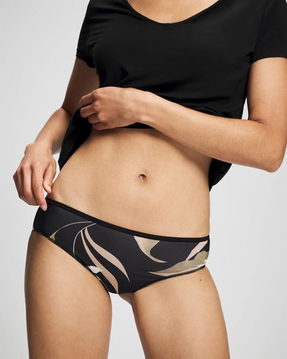 MYSTIC BLOOMS MINI BLACK Cheeky Hipster Panty