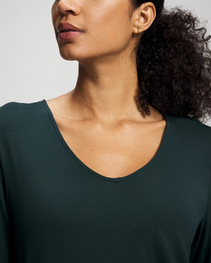 GREEN JOLIE Classic Long Sleeve Pajama Top
