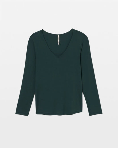 GREEN JOLIE Classic Long Sleeve Pajama Top