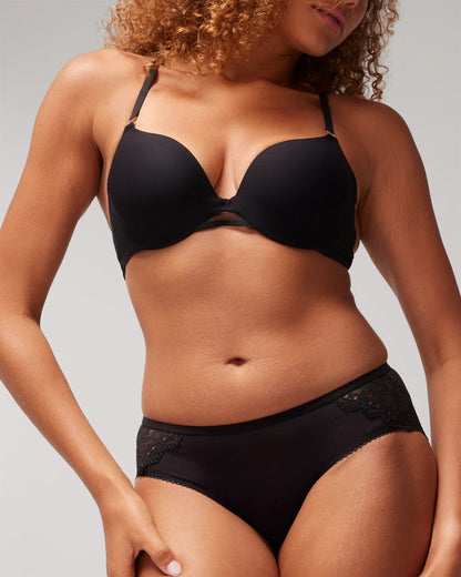 BLACK Hipster Panty with Enchanting Lace