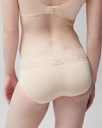 PALE SAND Hipster Panty with Enchanting Lace