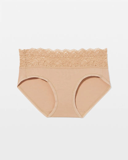 WARM AMBER Hipster Panty with Enchanting Lace