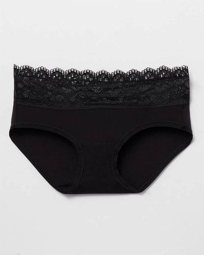BLACK Hipster Panty with Enchanting Lace