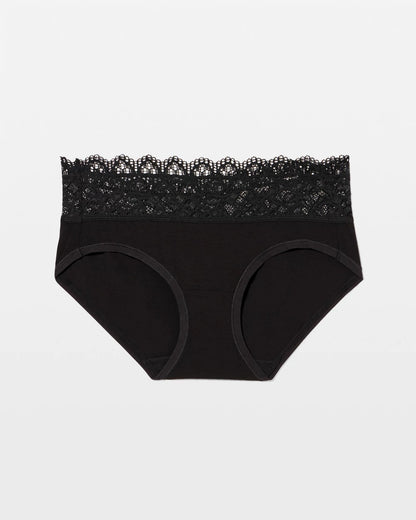 BLACK Hipster Panty with Enchanting Lace