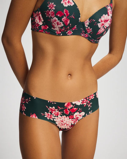 COTTAGE FLORAL MINI GREEN Cheeky Hipster Panty