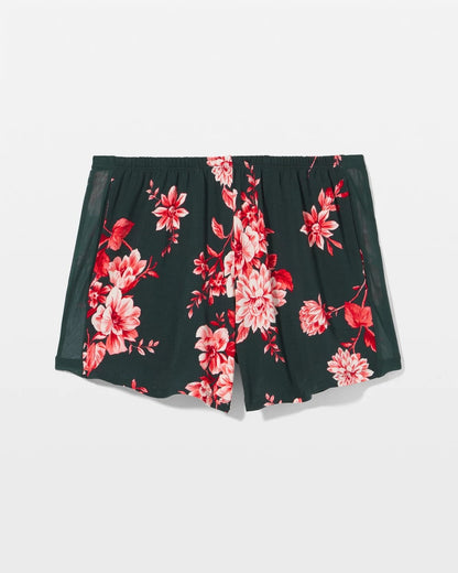 COTTAGE FLORAL GREEN Pajama Short