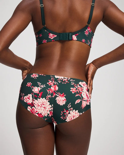 COTTAGE FLORAL MINI GREEN Hipster Panty